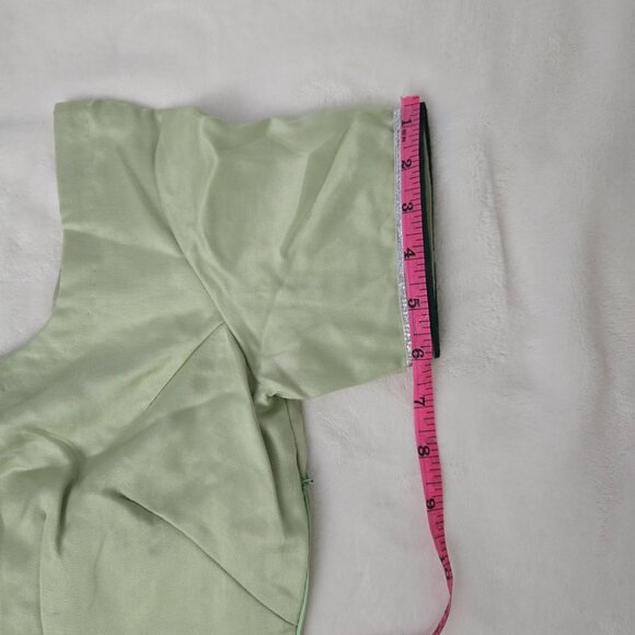 Light Green Organza Saree NEGOTIABLE - Picture 10 of 10